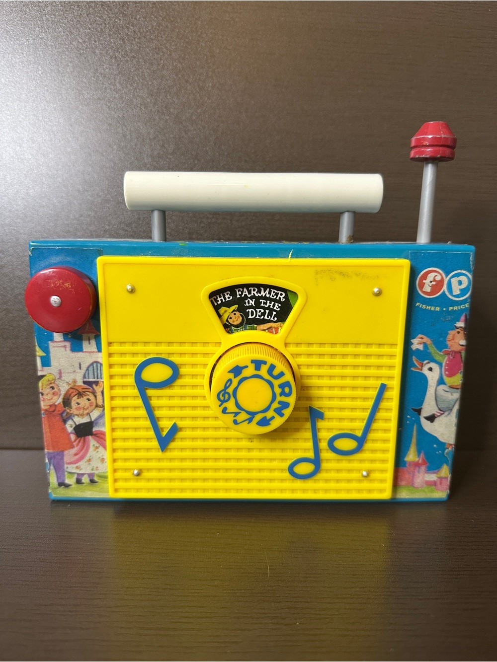 Fisher-Price Musical Toy Radio 2009 Retro The Farmer in the Dell: TESTED & WORKS